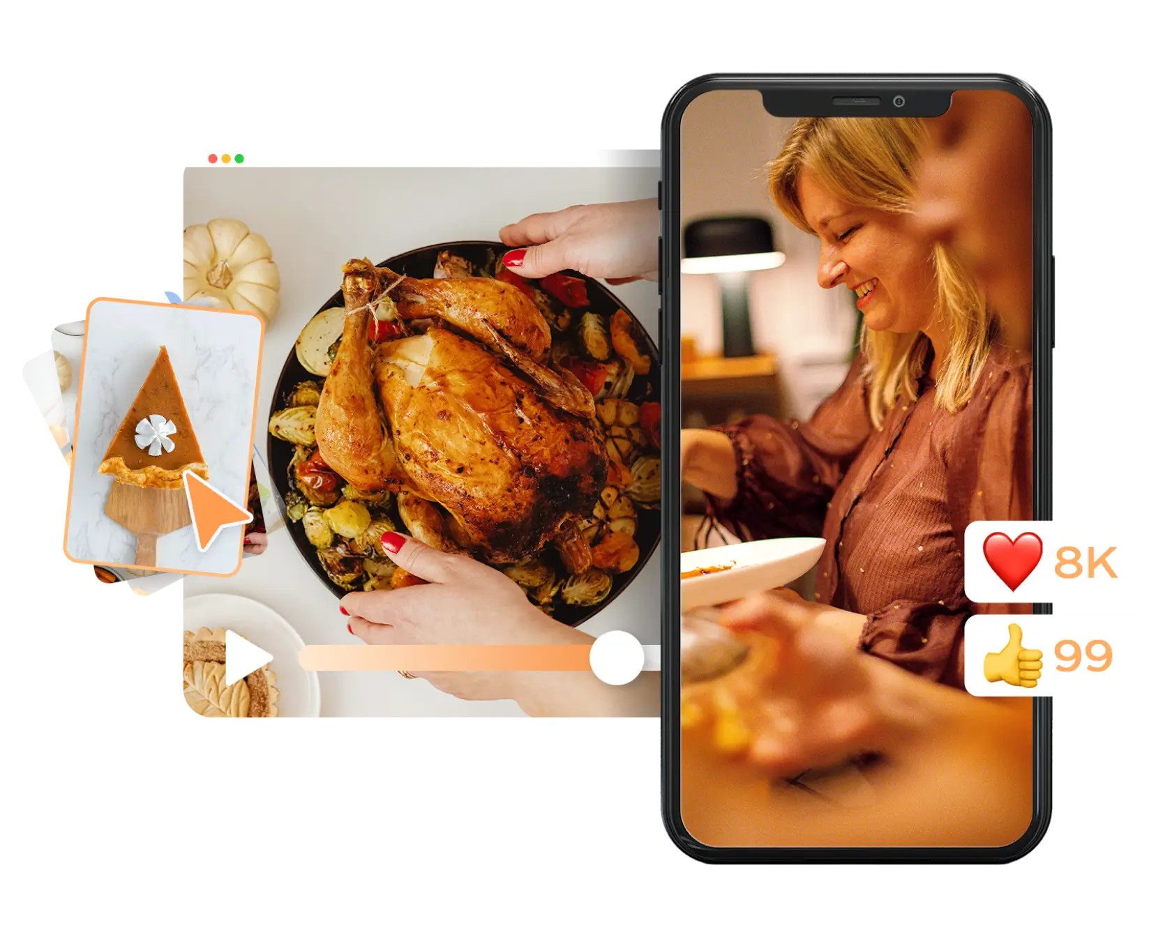 Thanksgiving Video Maker σε απευθείας σύνδεση για δωρεάν
